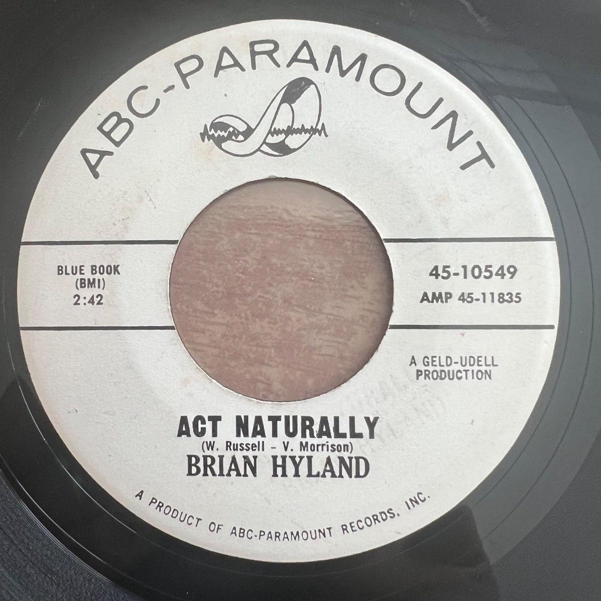 Brian Hyland - Out Of Sight, Out Of Mind / US-Promo 1964 - (VG+/Neutral)