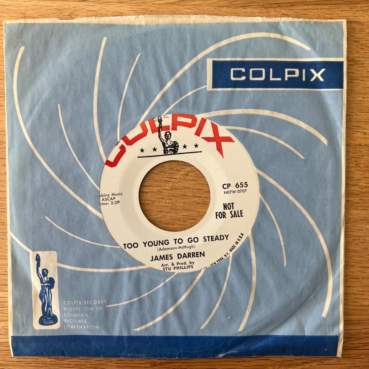 James Darren - Hail To The Conquering Hero / US-Promo 1962 - (VG++/VG)