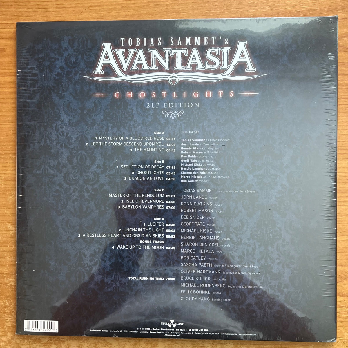 Avantasia - Ghostlights / 2 LP - 1. D-Press. 2016 - NEW