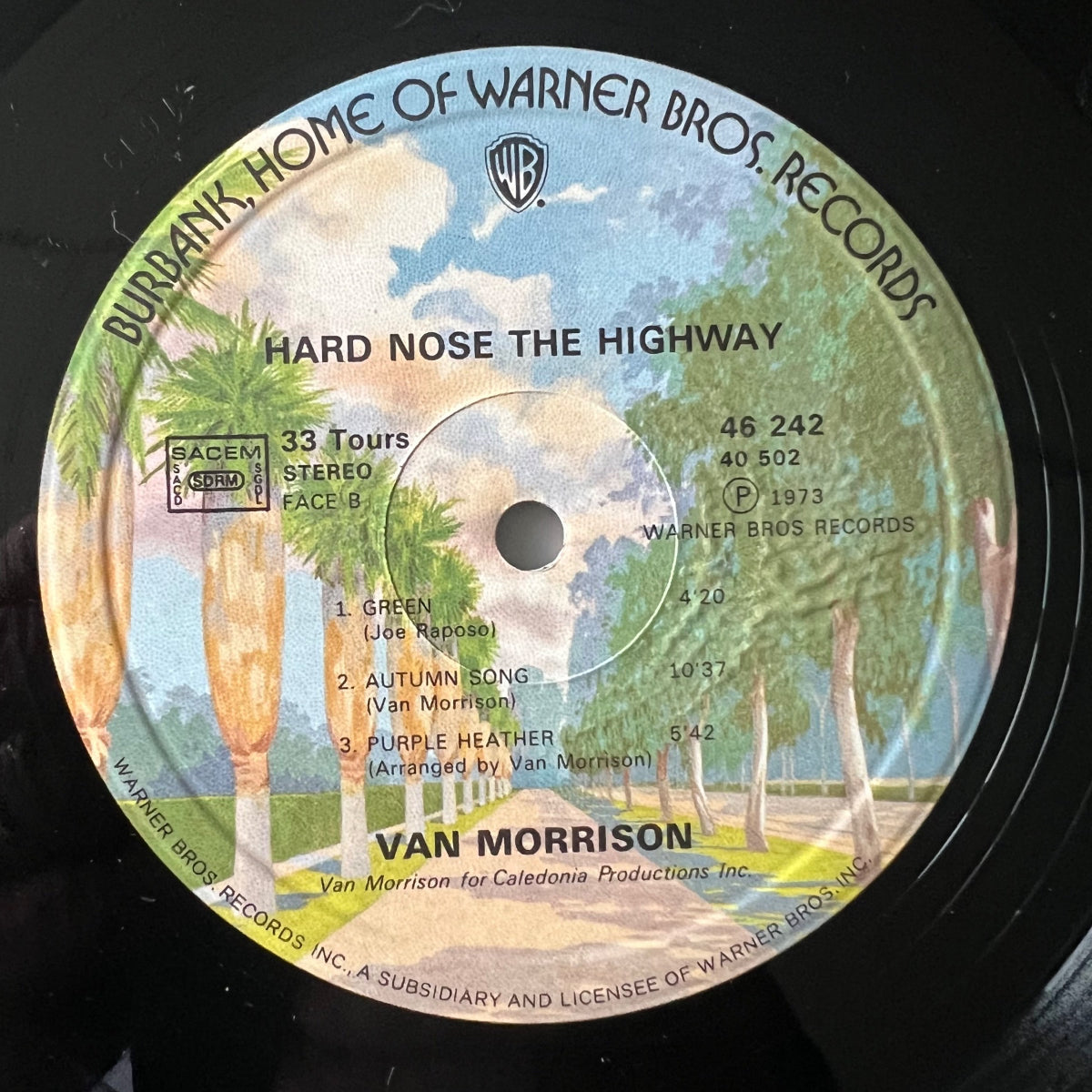 Van Morrison - Hard Nose The Highway / UK-Press. 1973 - (M-/M-)
