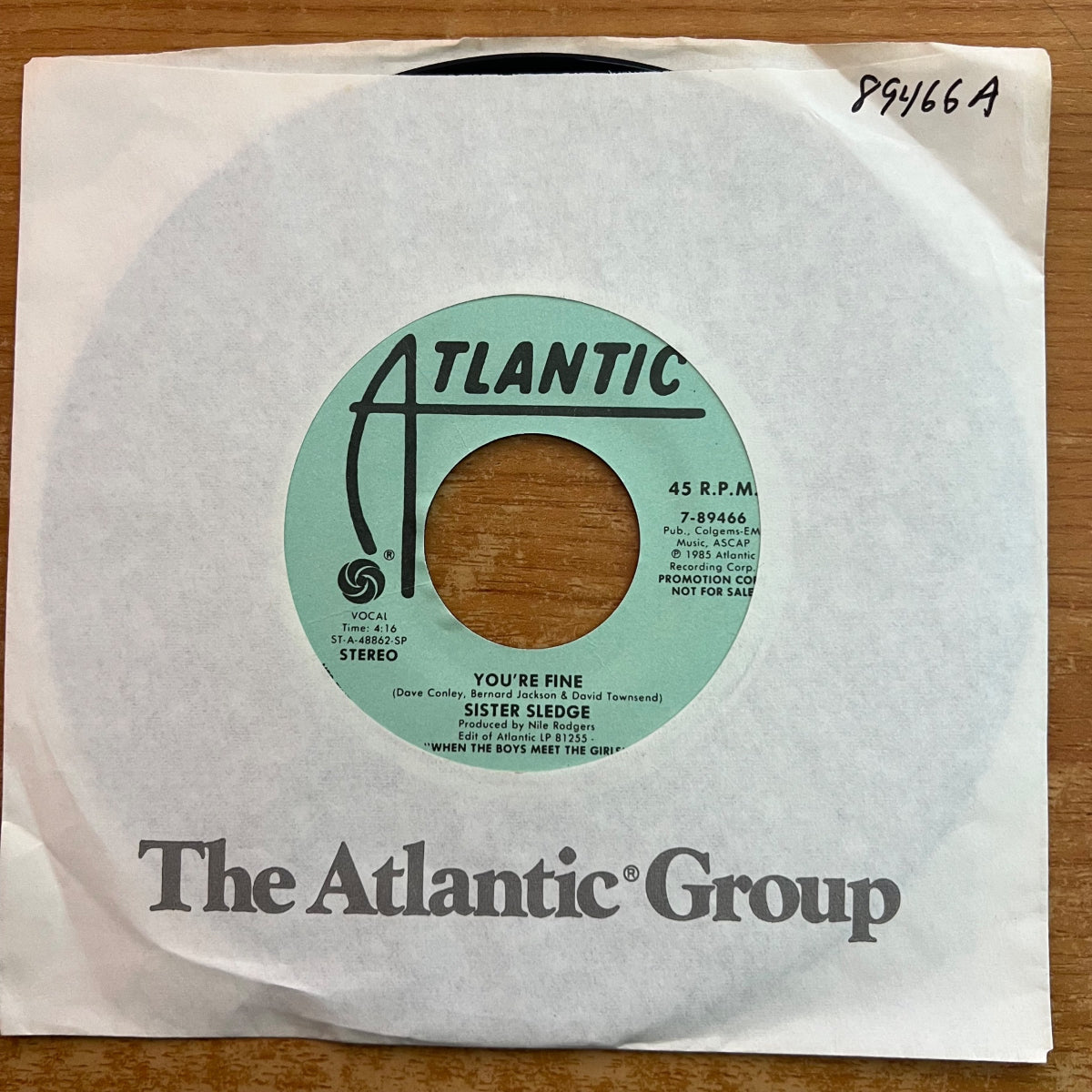 Sister Sledge - You're Fine / US-Promo 1985 - (M-/VG+)