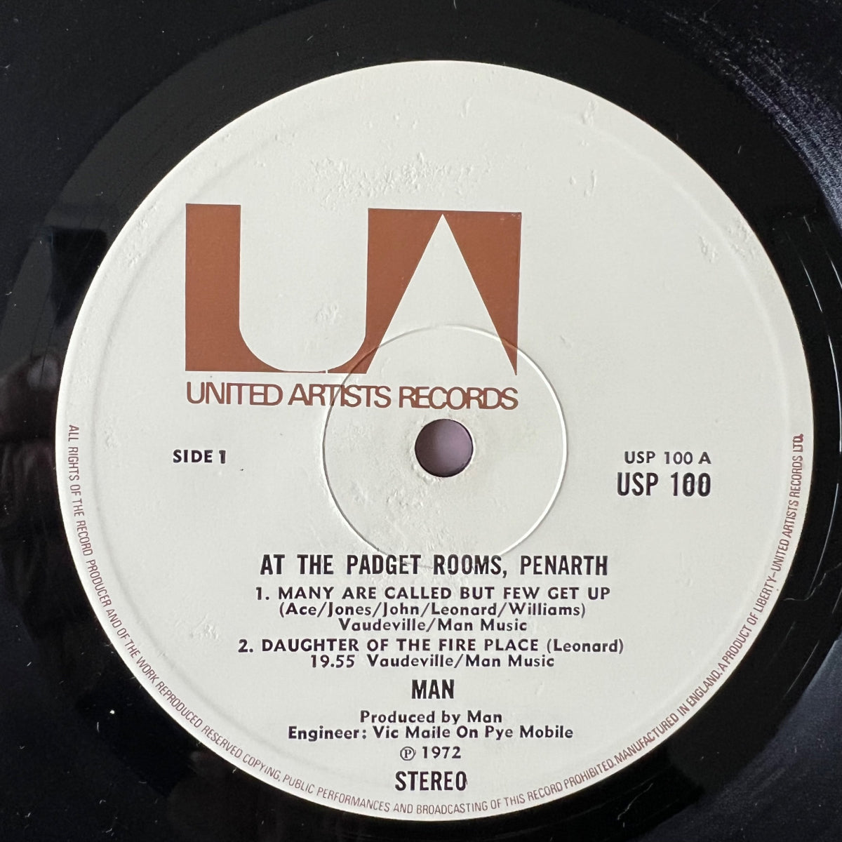 Man - Live At The Padget Rooms, Penarth / 1. UK-Press. 1972 - (M-/VG++)