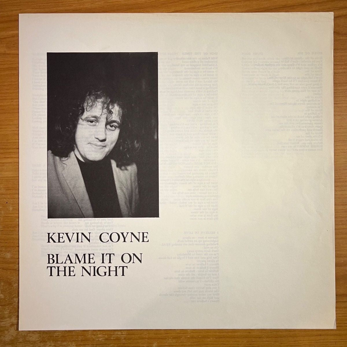 Kevin Coyne - La faute à la nuit / 1re édition britannique. 1974 - (M-/M-)