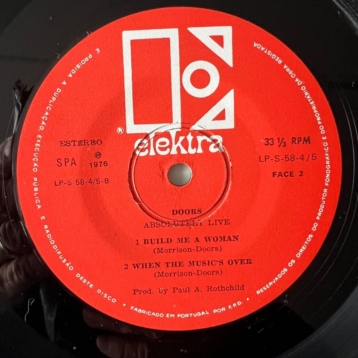 Doors - Absolutely Live / 2 LP - Portugal Press. 1976 - (M-/M-)