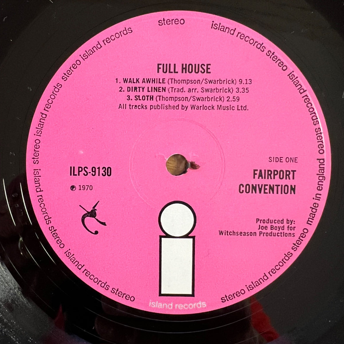 Fairport Convention - Full House / 1. UK-Press. 1970 - (M-/VG++)