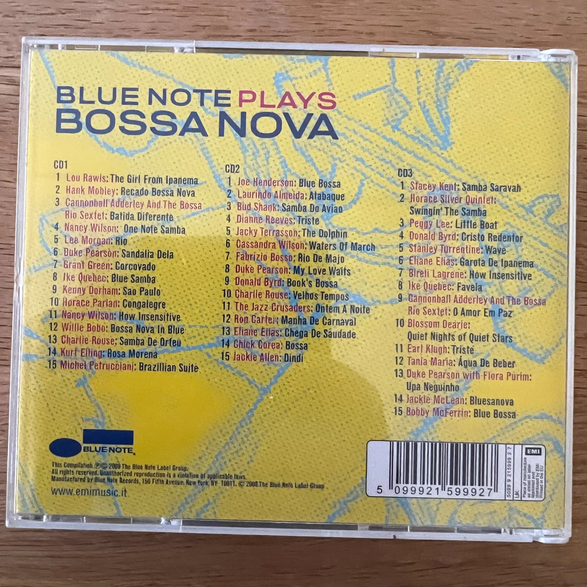 Artistes variés - Blue Note joue de la bossa nova / 3 CD - 1. Pressage italien. 2008 - (M-/M-)