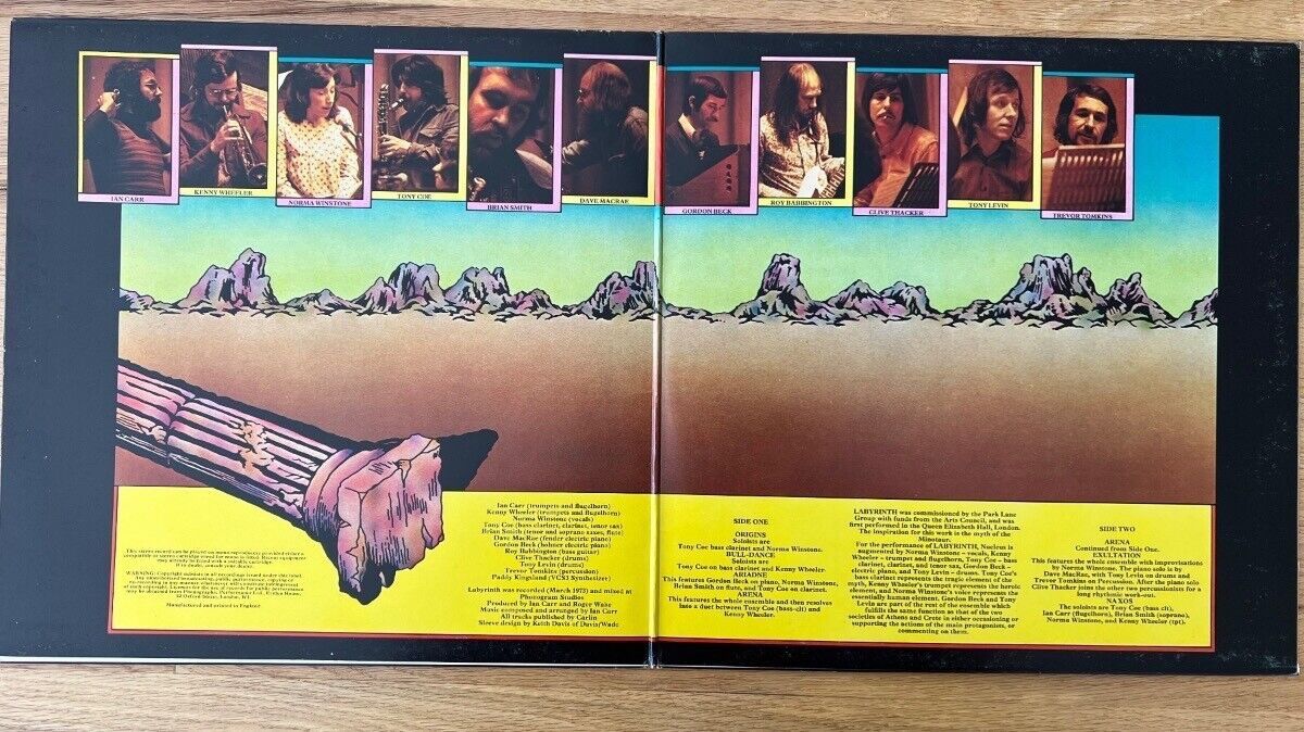 Ian Carr with Nucleus - Labyrinth / 1. UK Press. 1973 - (M-/VG++)