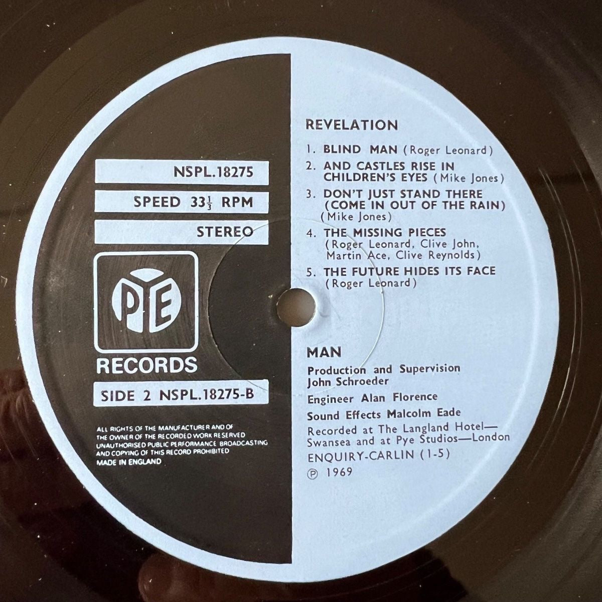 Man - Revelation / 2. UK-Press. 1969 - (M-/VG++)