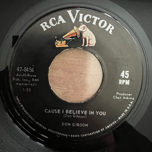 Don Gibson - Cause I Believe In You / 1. US-Press. 1964 - (VG+/Neutral)