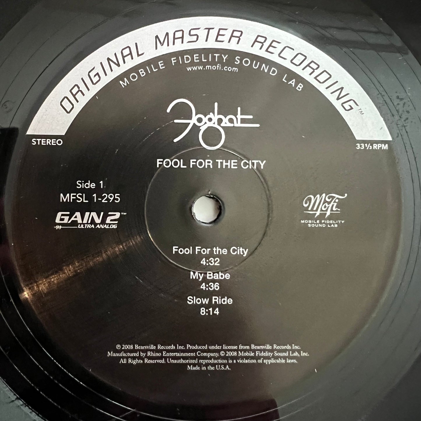 Foghat - Fool For The City / Audiophile MFSL 2008 - (M-/Mint)