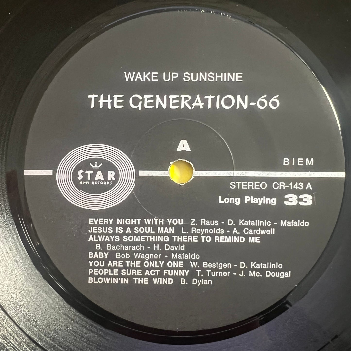 Generation-66 - Wake Up Sunshine / 1. Swiss-Press. 1972 - (M-/M-)