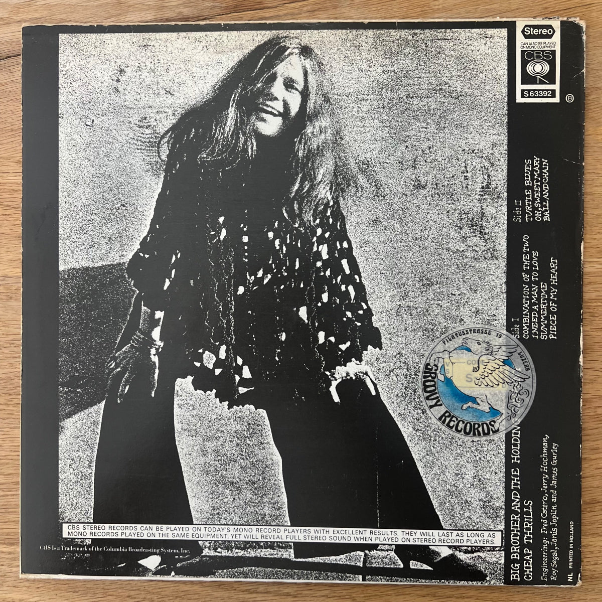 Big Brother & The Holding Company - Cheap Thrills / 1. NL-PRESS. 1968 - (M-/VG+)