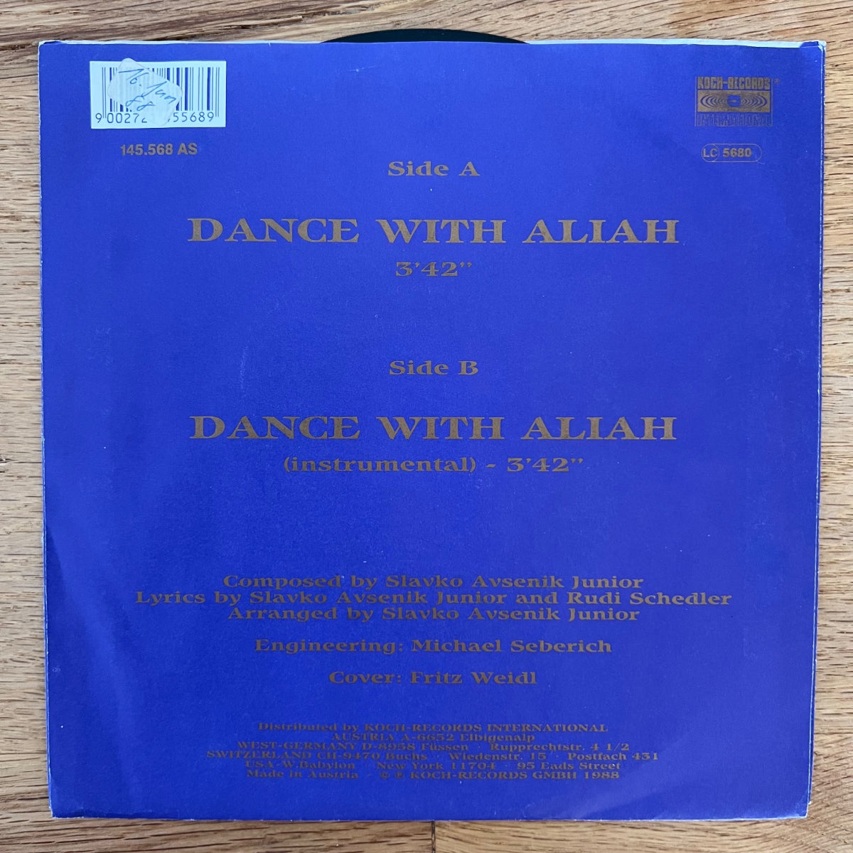 Rick &amp; Chief - Dance With Alia / 1. Austria-Press. 1988 - (VG++/VG++)