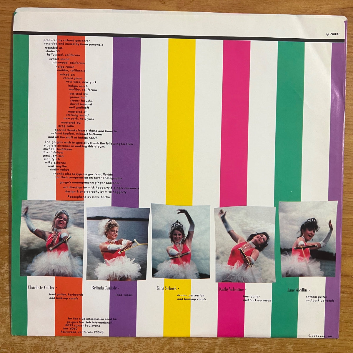 Go-Go's - Vacation / 1. Canada-Press. 1982 - (M-/M-)