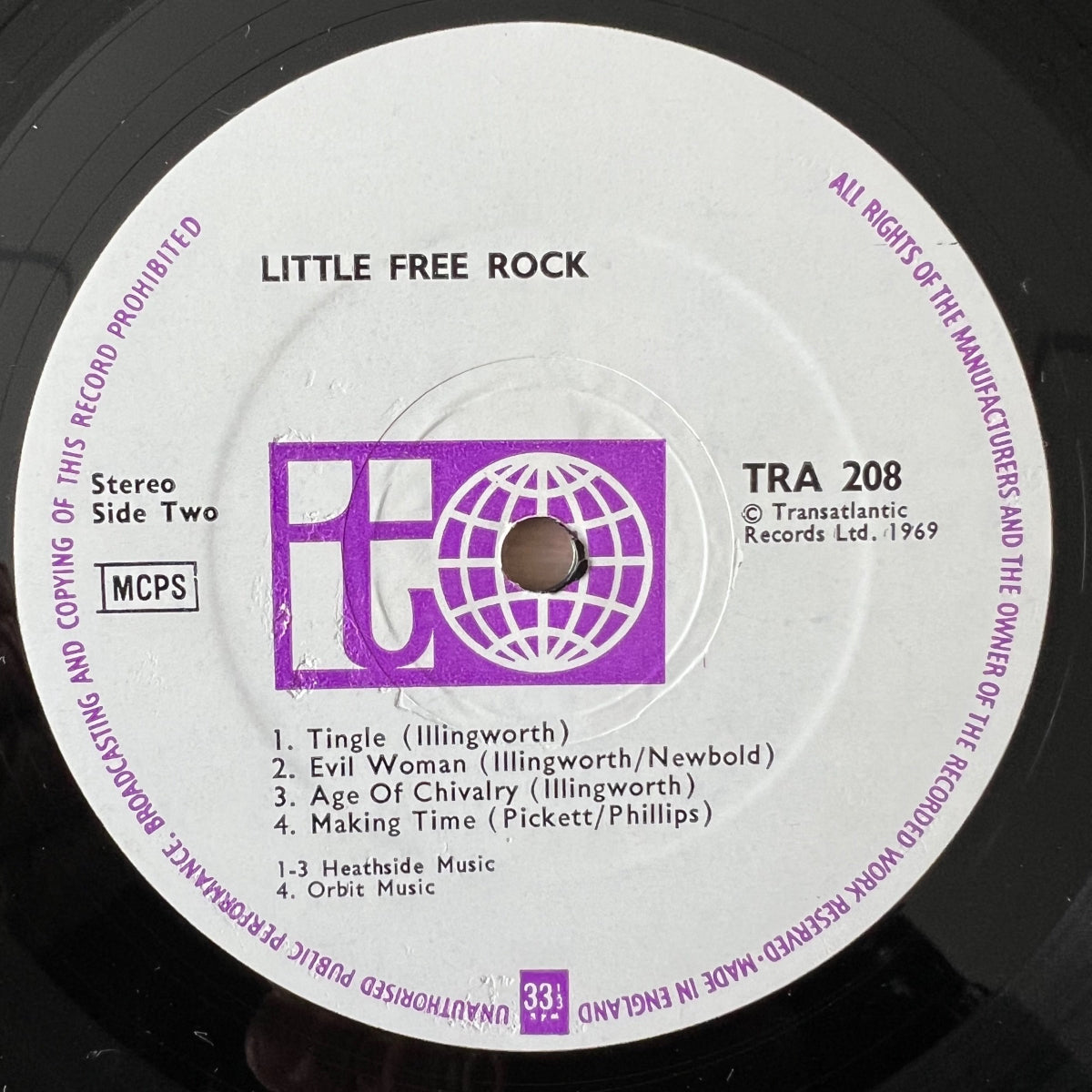 Little Free Rock - Same / 1. UK-Press. 1969