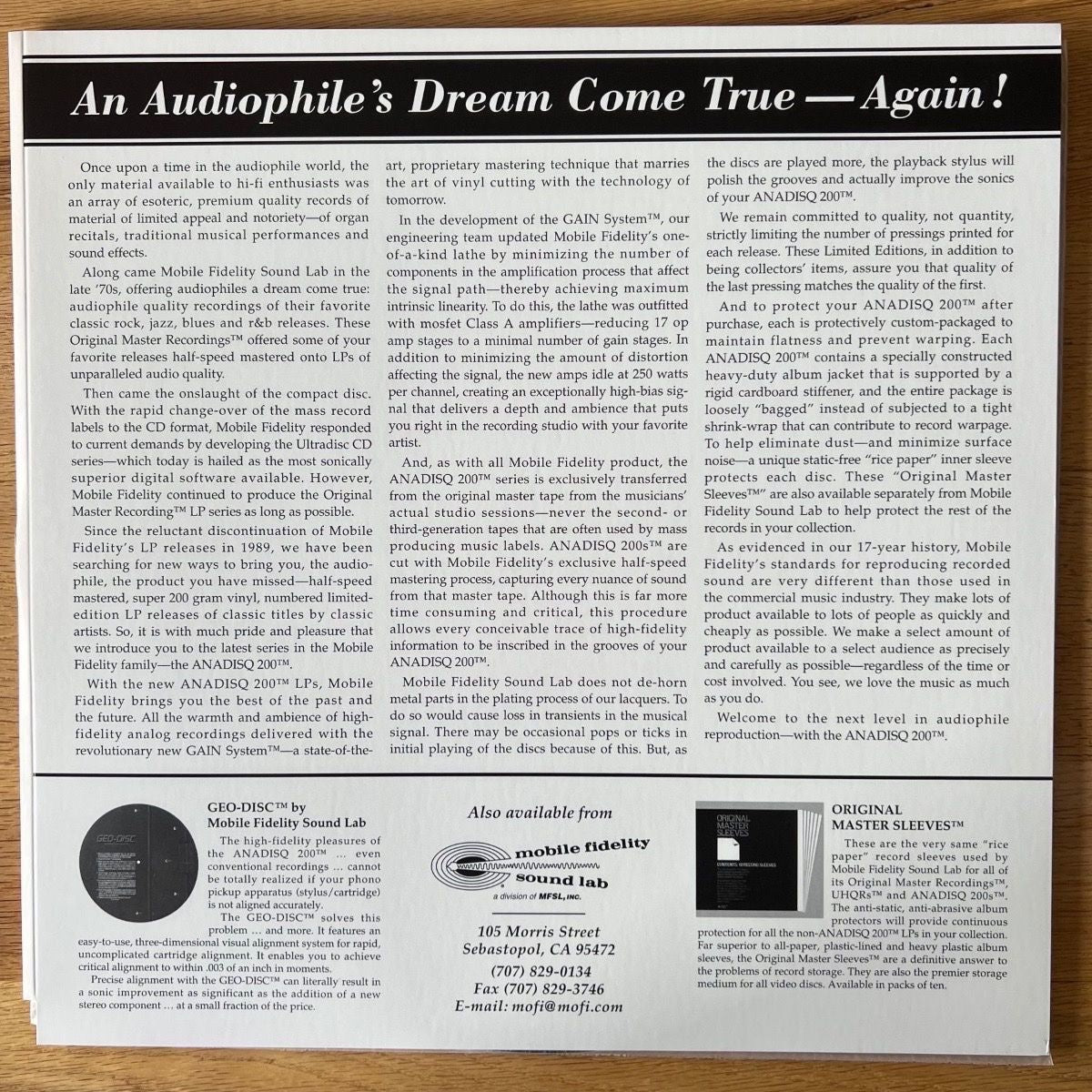 Manhattan Transfer - Extensions / Audiophile MFSL 1994 - (Mint)