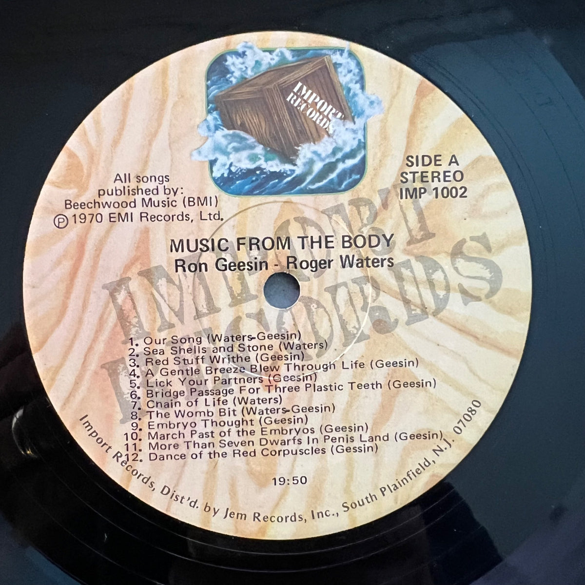 Ron Geesin & Roger Waters - Music From The Body / US-Press. 1976 - (M-/VG++)