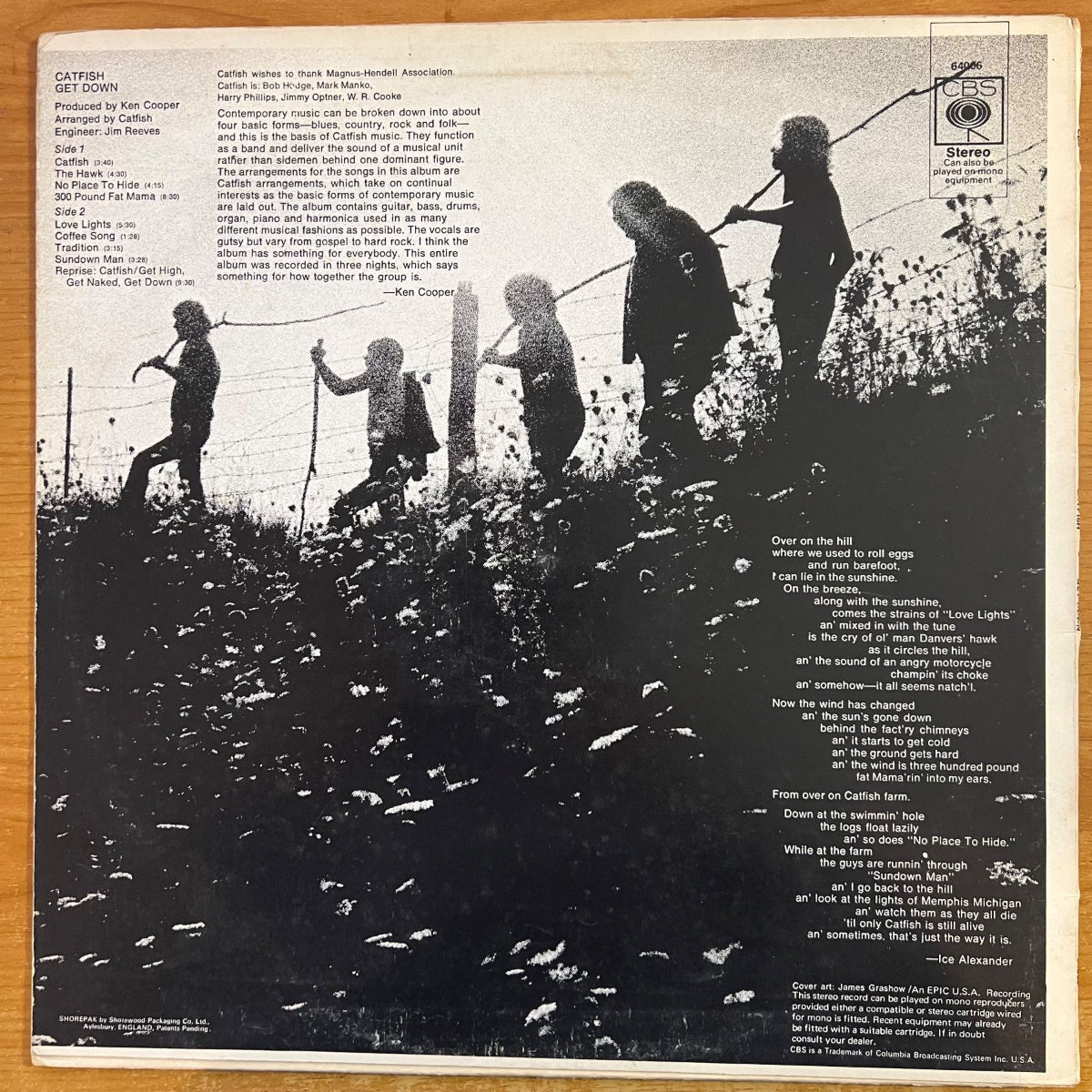 Catfish - Get Down / 1st UK Press. 1970 - (M-/VG++)