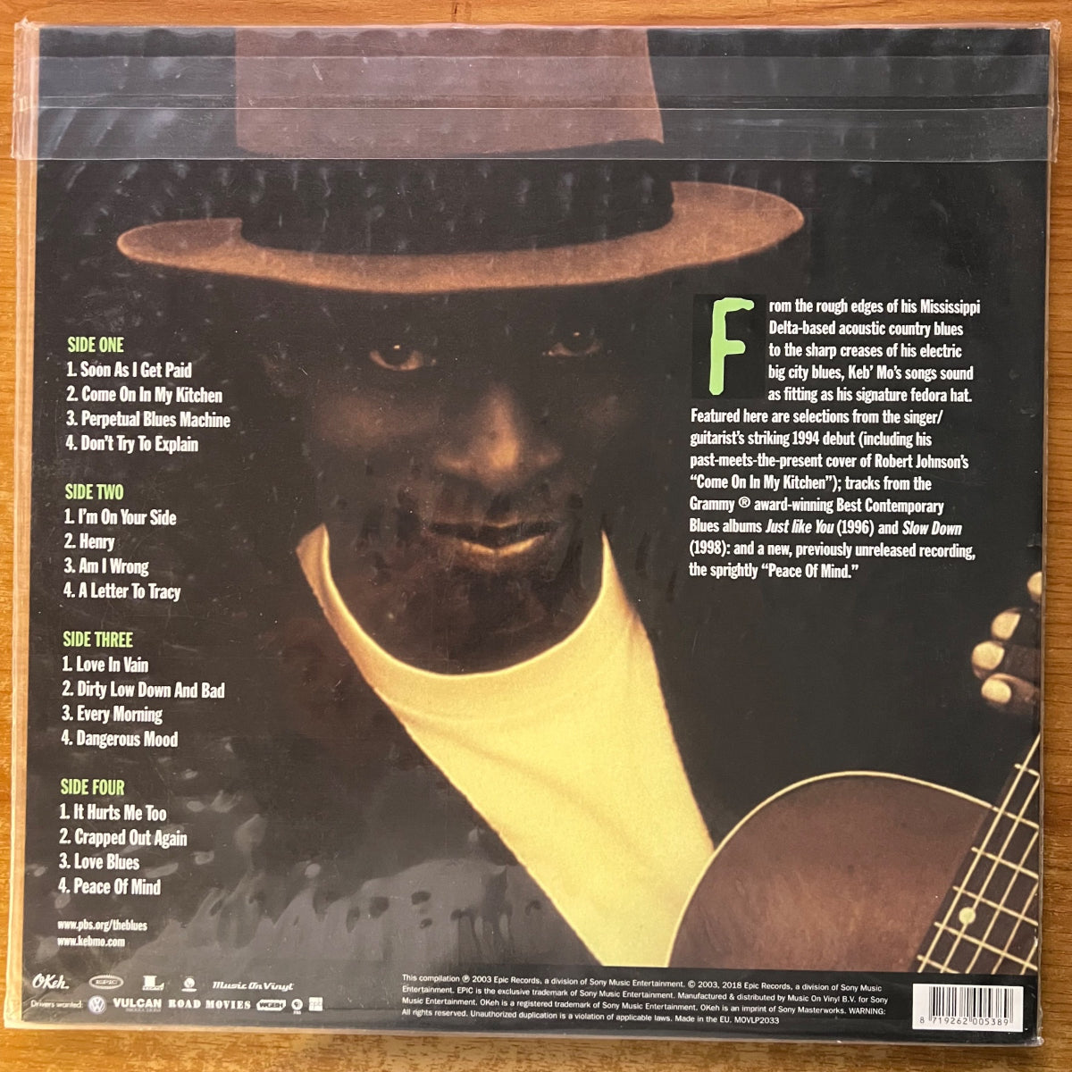 Keb' Mo' - Martin Scorsese Present The Blues / EU-Press. 2018 - Audiophile Pressung - (Mint & Sealed)