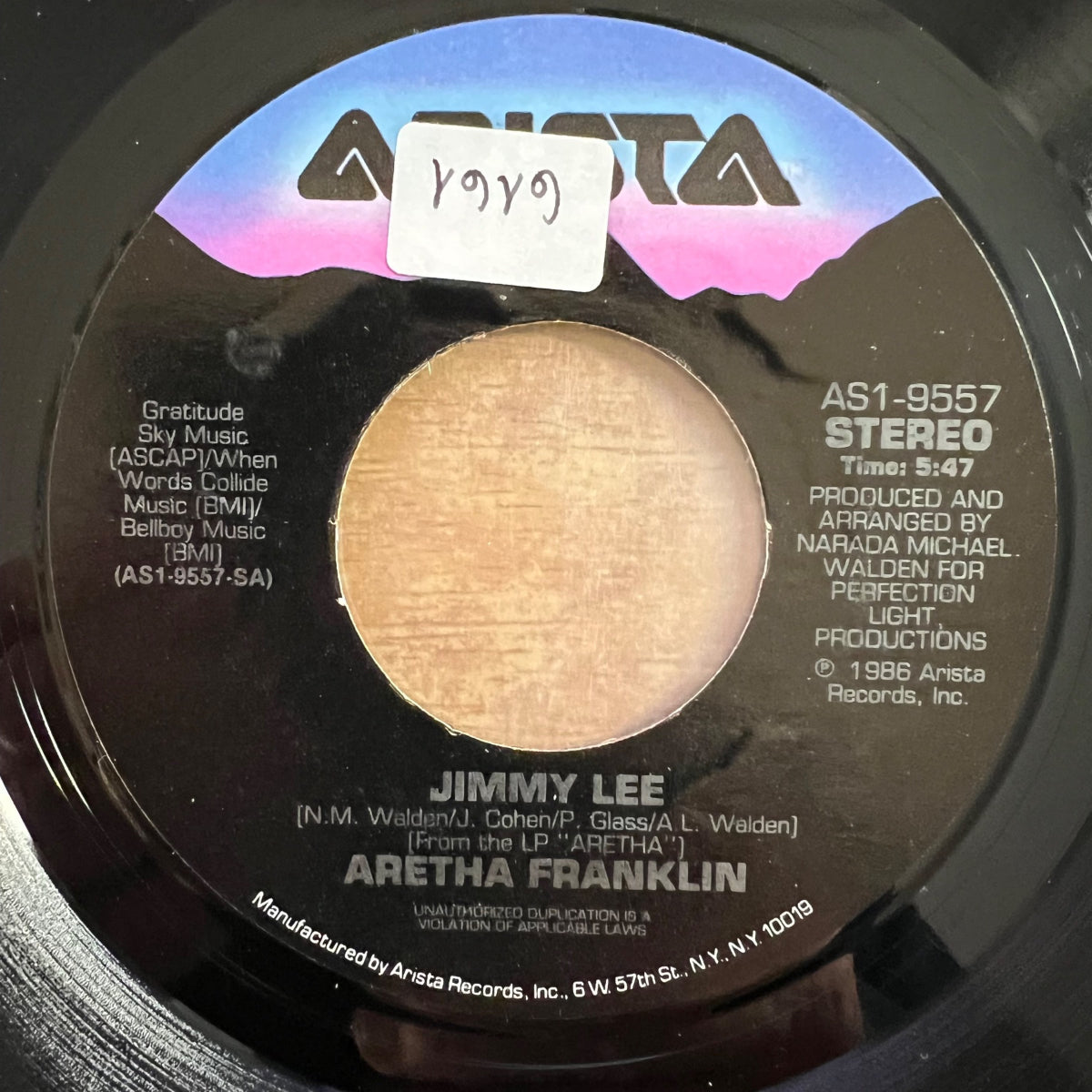 Aretha Franklin - Jimmy Lee / 1. US-Press. 1986 - (M-/M-)