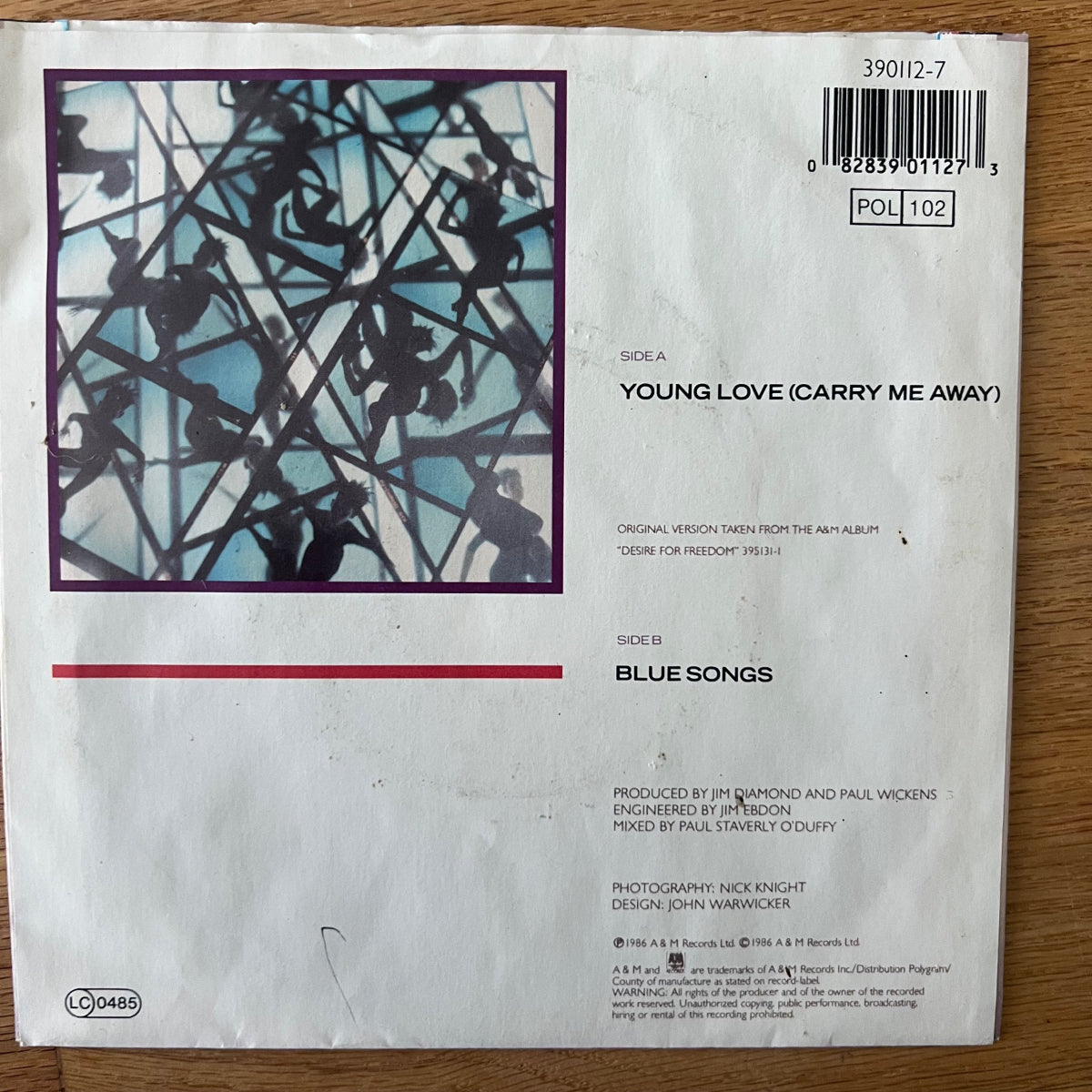 Jim Diamond - Young Love / 1. D-Press. 1986 - (VG++/VG+)