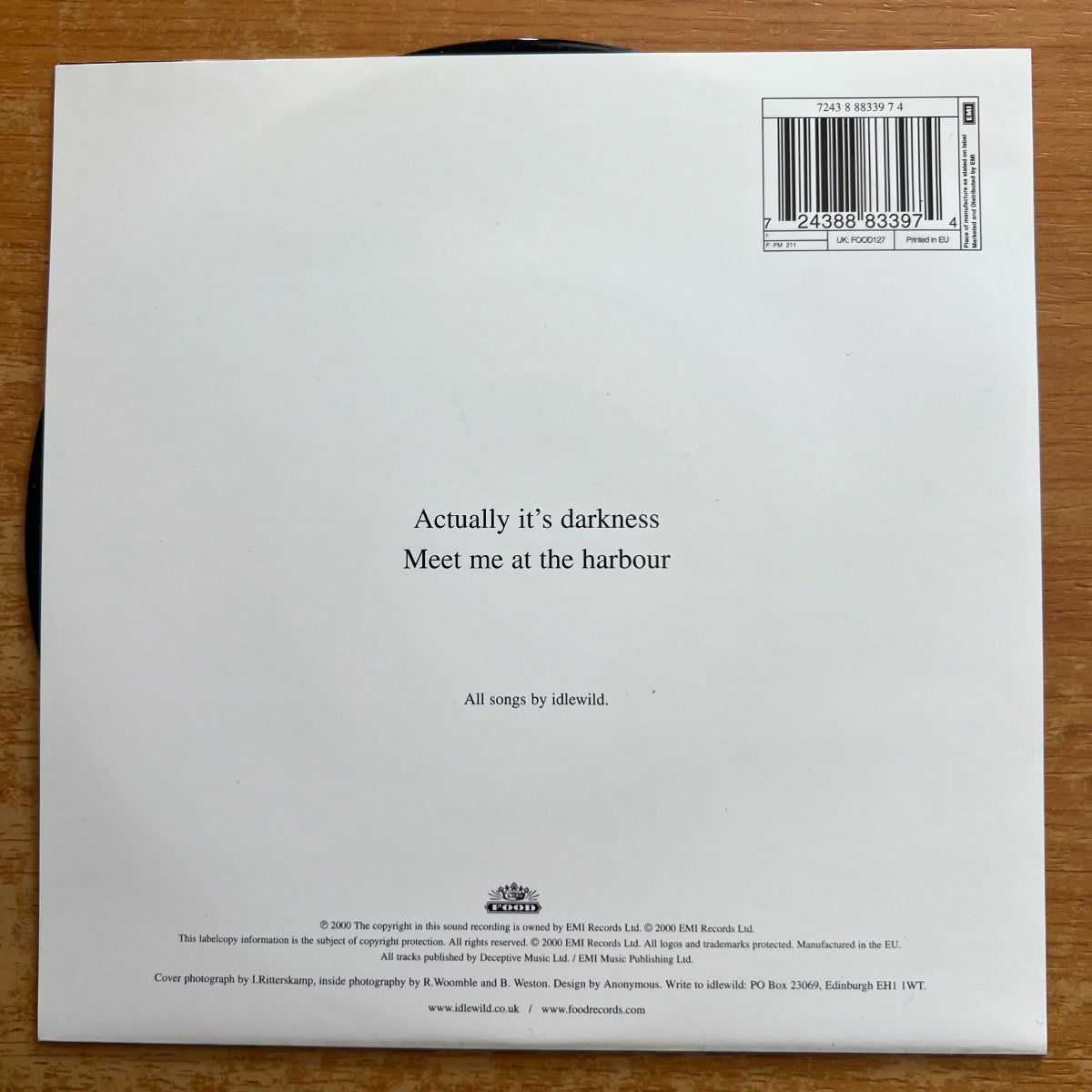 Idlewild - Actually It's Darkness / 1. UK-Press. 2000 - (Mint)