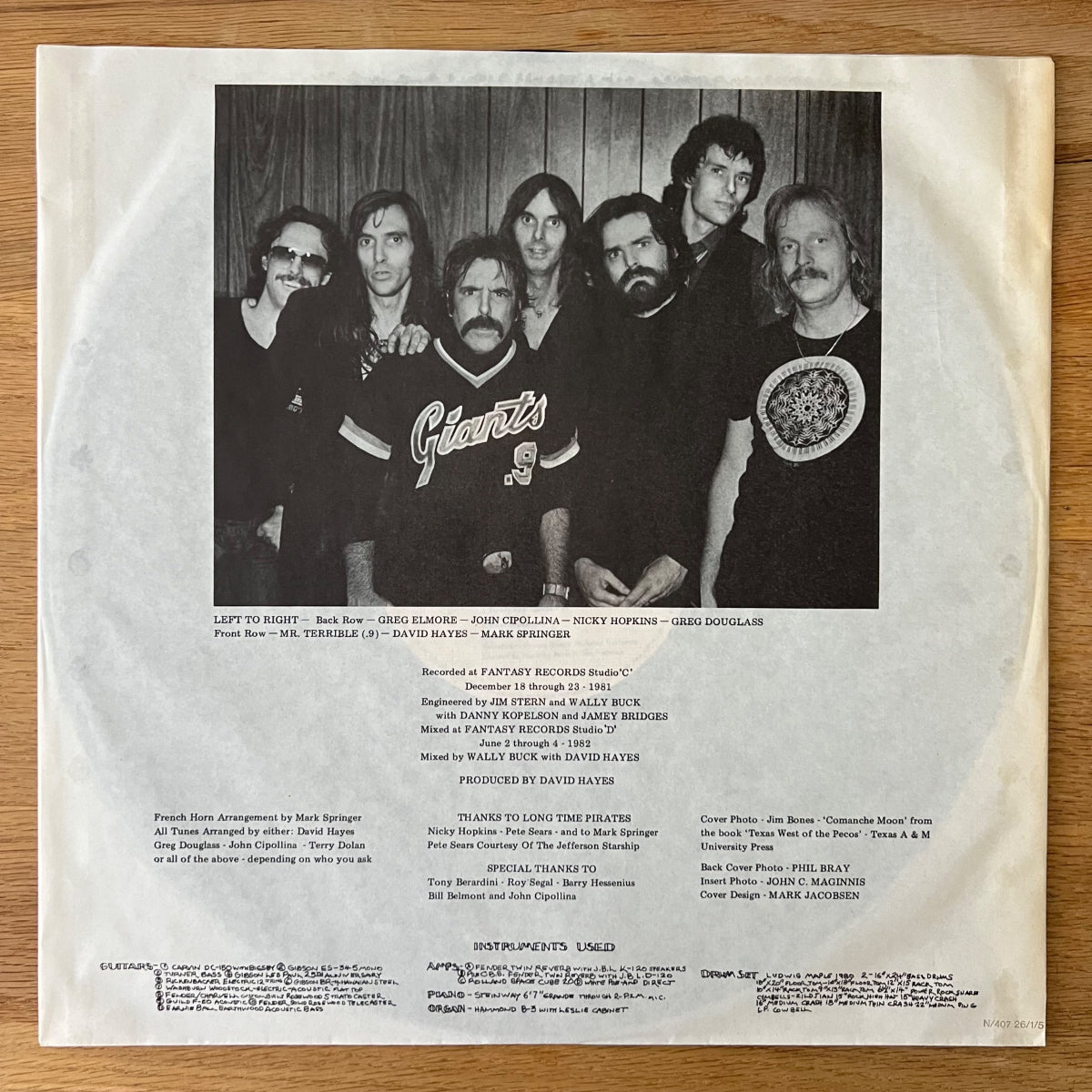 Terry Dolan, Terry & The Pirates - Rising Of The Noon / D-Press. 1984 - (M-/VG+)
