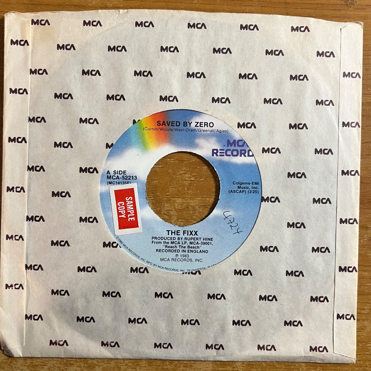 Fixx - Saved By Zero / 1st US Press. 1983 - (M-/VG++)