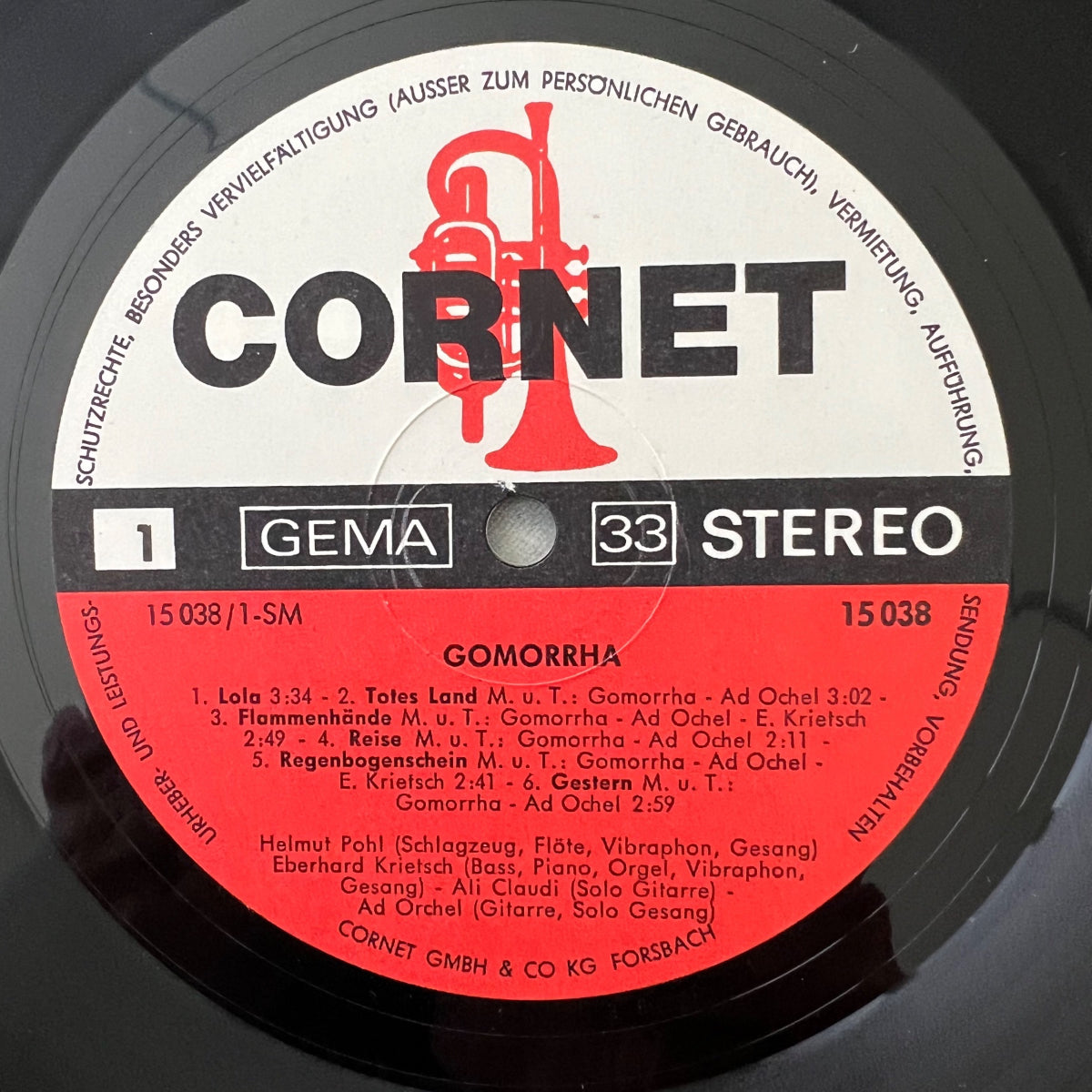Gomorrha - Same / 1. D-Press. 1970 - (M-/VG++)