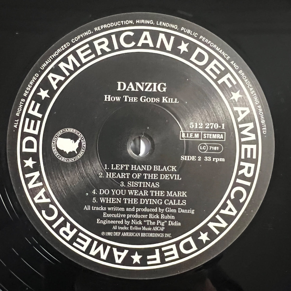 Danzig - Danzig III : How The Gods Kill / 1. EU-Press. 1992 - (M-/M-)