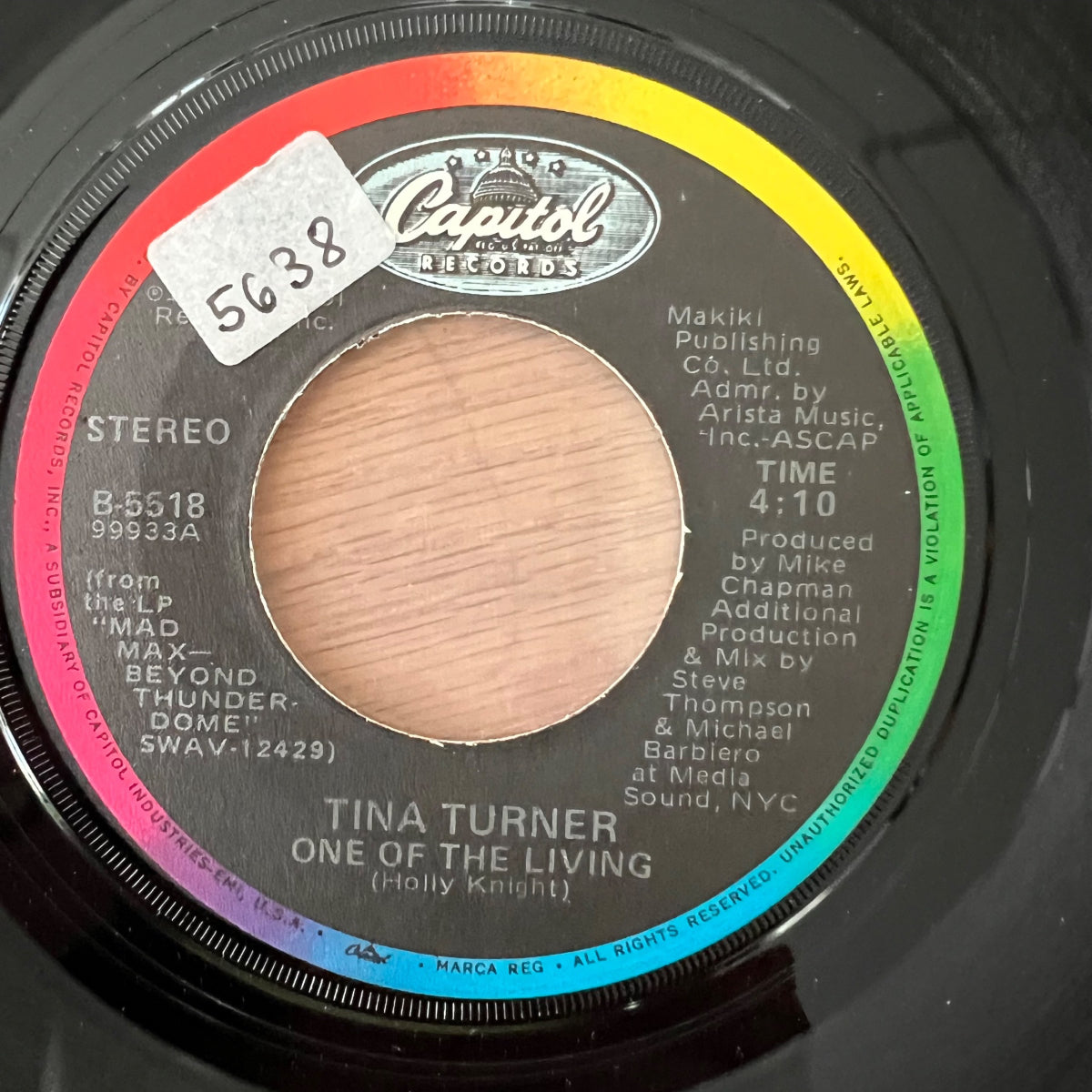 Tina Turner - One Of The Living / 1. US-Press. 1985 - (M-/M-)