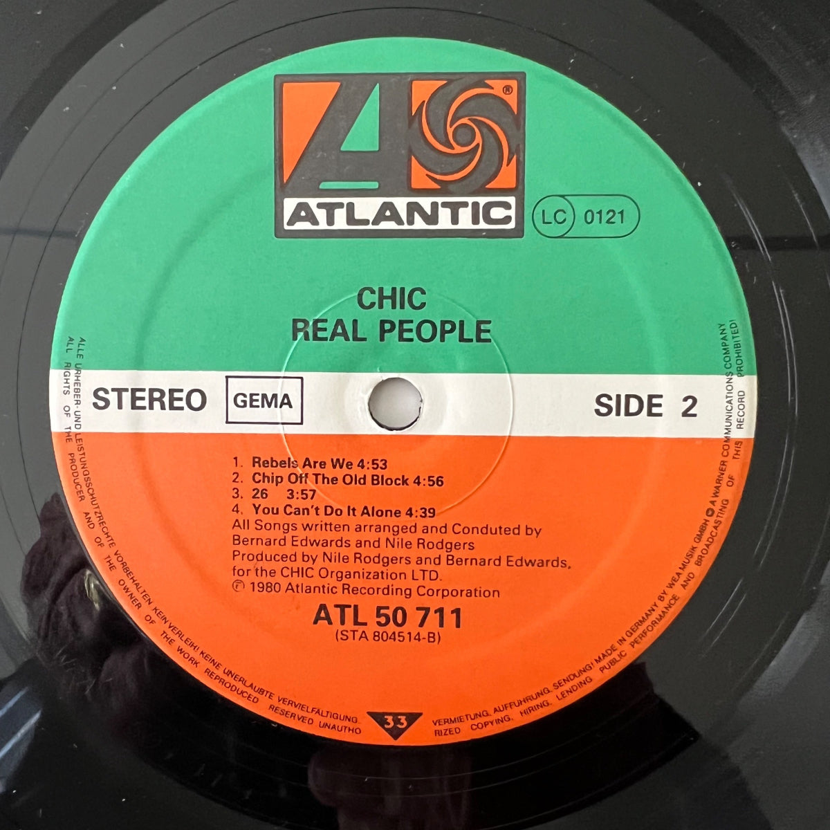 Chic - Real People / 1. D-Press. 1980 - (M-/VG++)