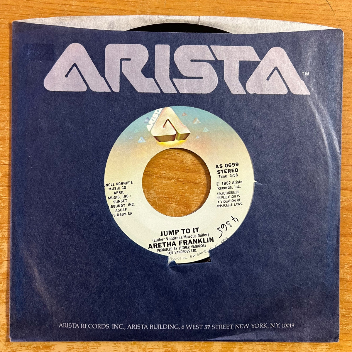 Aretha Franklin -. Jumbo To It / 1. US-Press. 1982 - (M-/VG++)