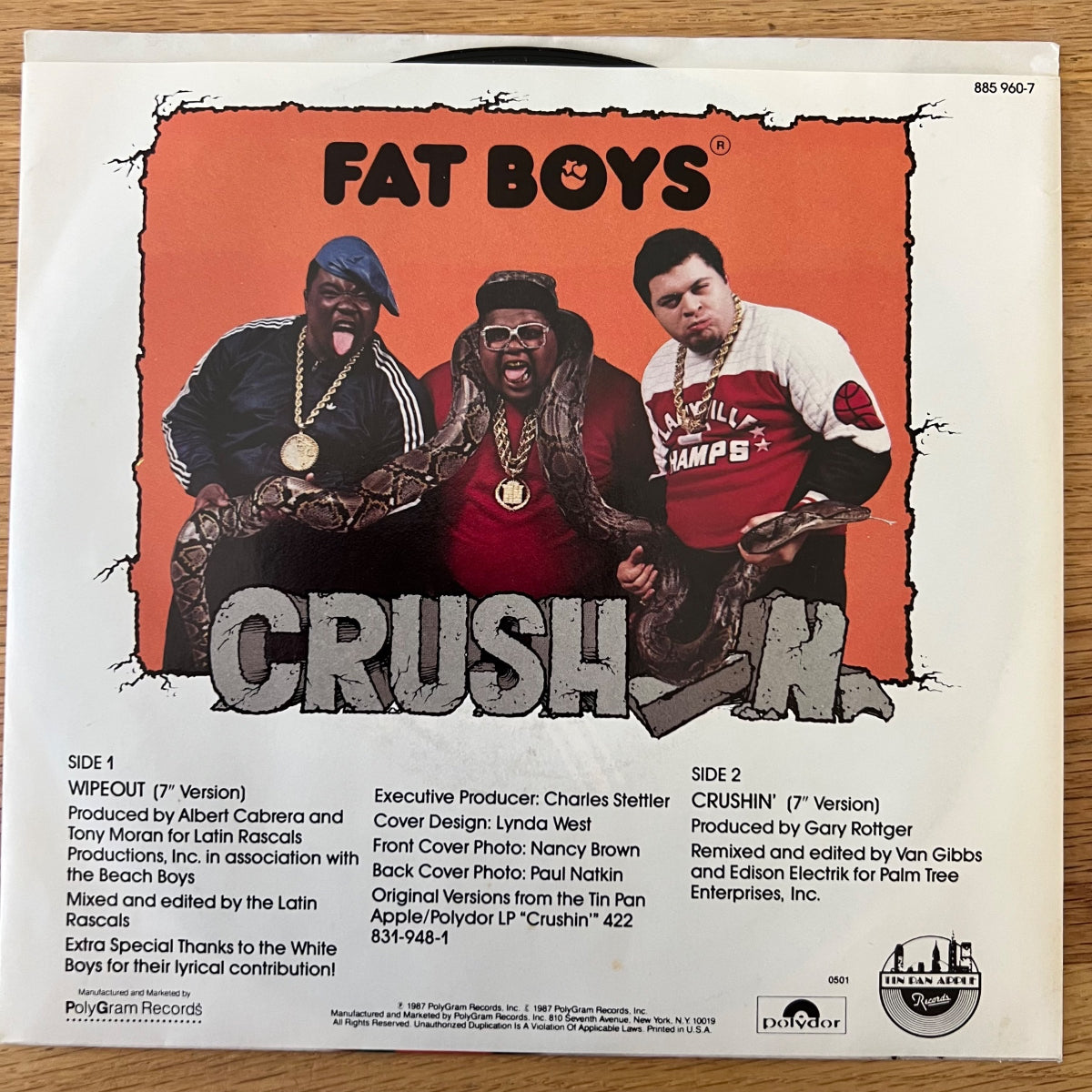 Fat Boys & Beach Boys - Wipeout! / 1. US-Press. 1987 - TOP
