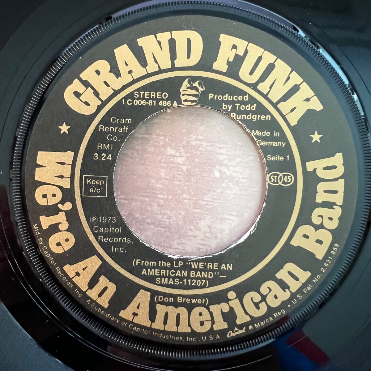 Grand Funk - We're An American Band / 1. D-Press. 1973 - (VG++/VG+)