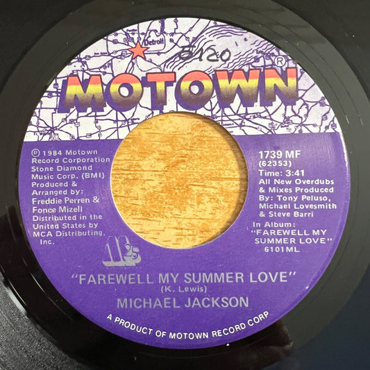 Michael Jackson - Farewell My Summer Love / 1. US-Press. 1984 - (M-/Neutral)