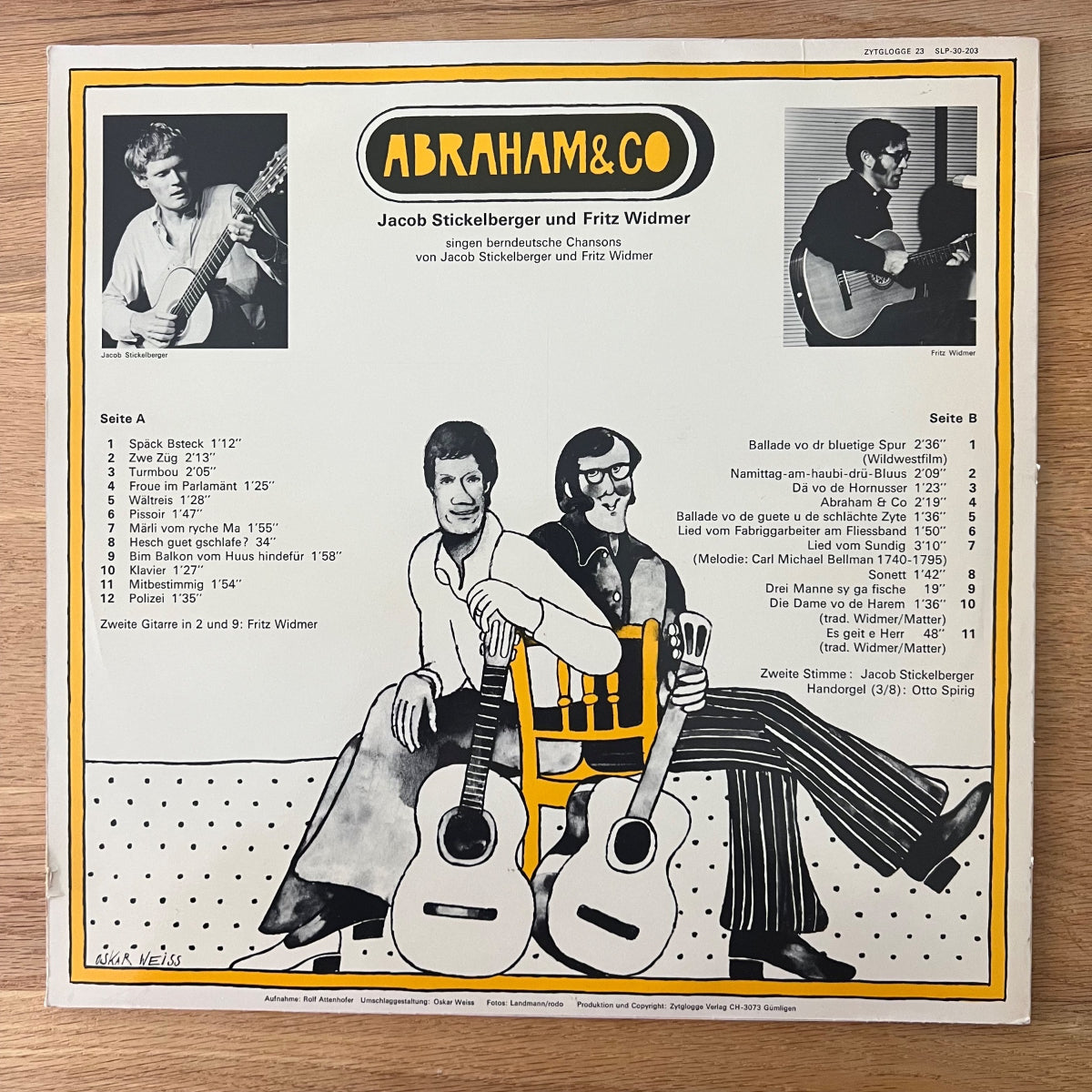 Jacob Stickelberger, Fritz Widmer -. Abraham & Co / 1. Swiss-Press. 1977 - (M-/VG++)
