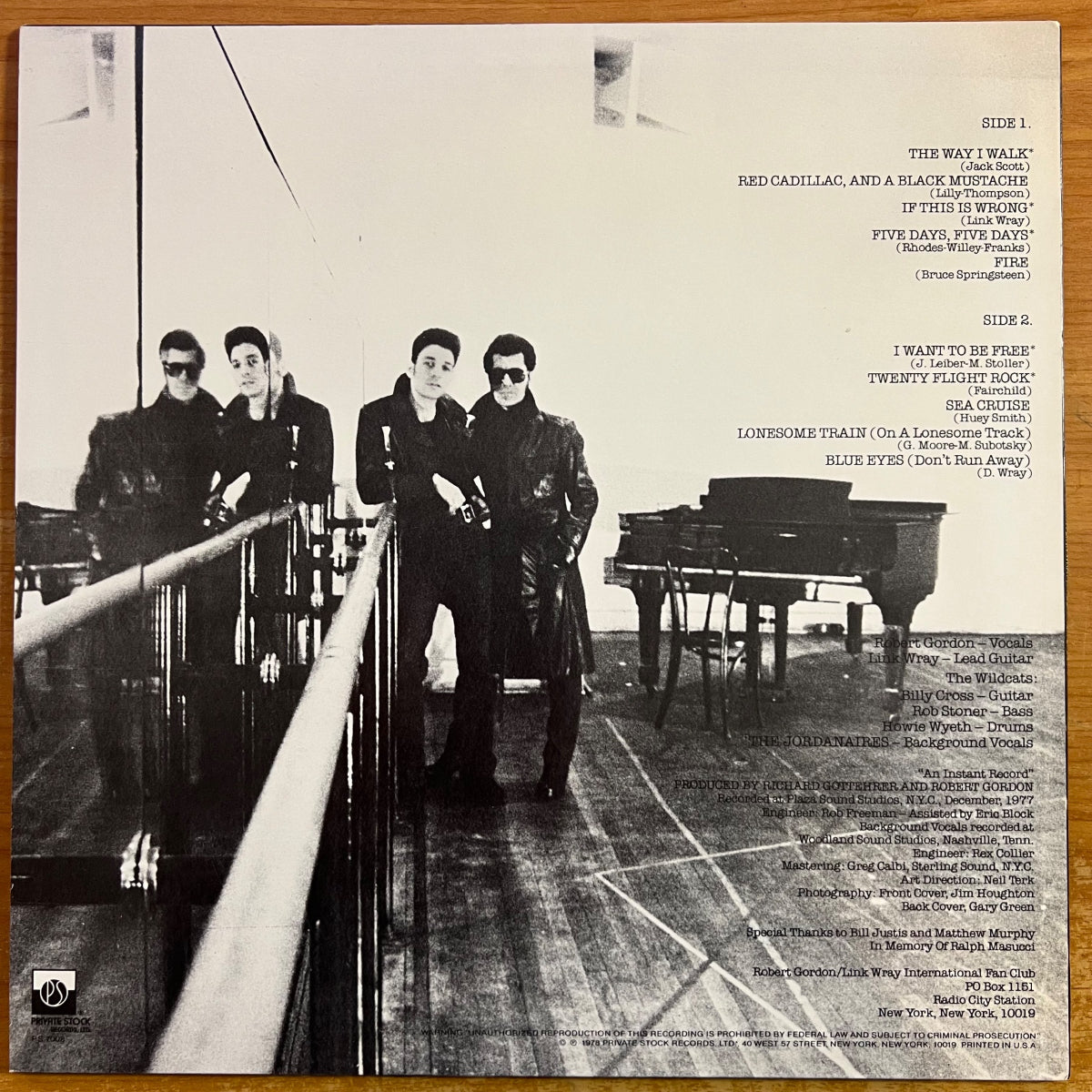 Robert Gordon & Link Wray - Fresh Fish Special / 1. US-Press. 1978 - (M-/M-)