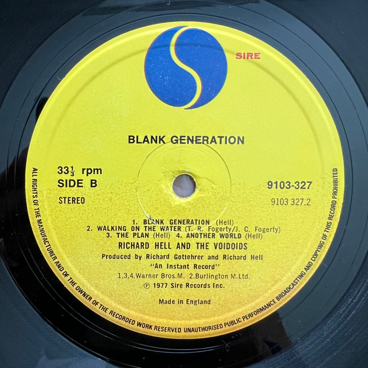 Richard Hell & The Voidoids - Blank Generation / 1. UK-Press. 1977 - (M-/M-)