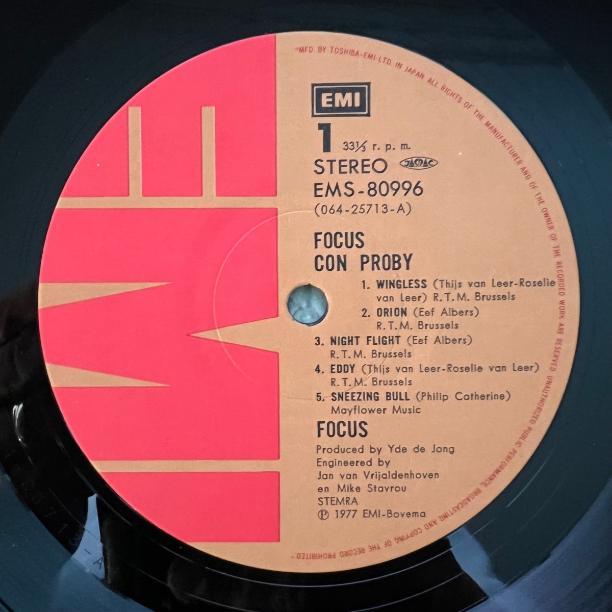 Focus - Con Proby / 1. Japan-Press. 1977 - (M-/M-)