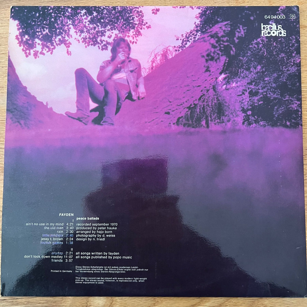 Fayden - Peace Ballads / 1. D-Press. 1971 - (M-/M-)