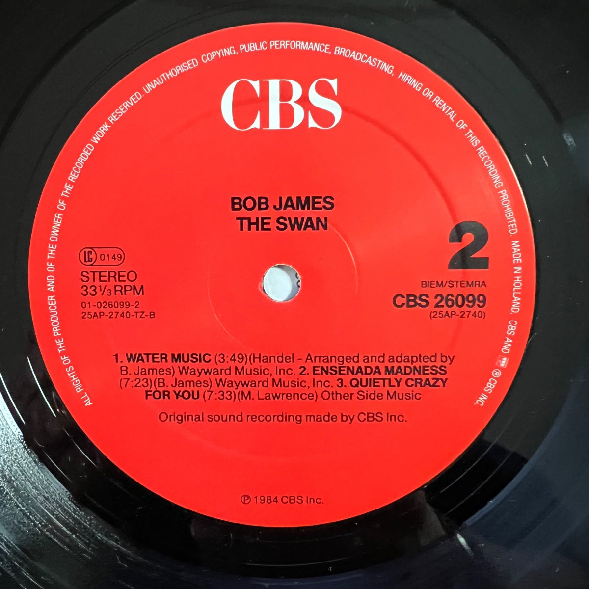 Bob James - The Swan / 1. NL-Press. 1984 - (VG++/VG++)