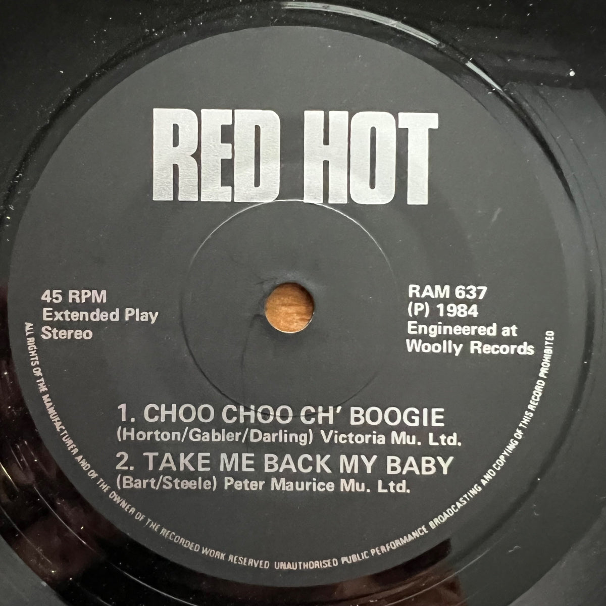 Red Hot - Red For Danger / 7" EP - 1. UK-Press. 1984 - (M-/VG+)