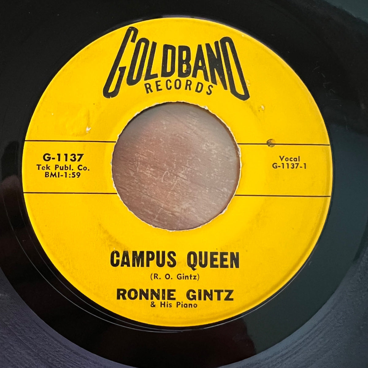 Ronnie Gintz & His Piano - Campus Queen / 1. US-Press. 196? - (VG+/Neutral)