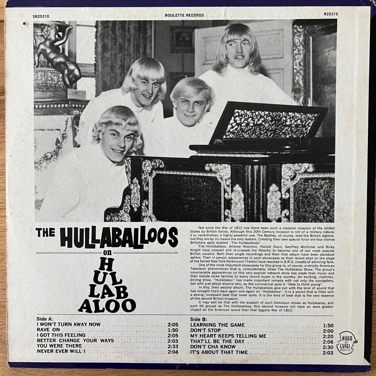 Hullaballoos - Hullaballoos On Hullaballoo / 1ère édition américaine. 1965 - Mono - (VG++/VG++)