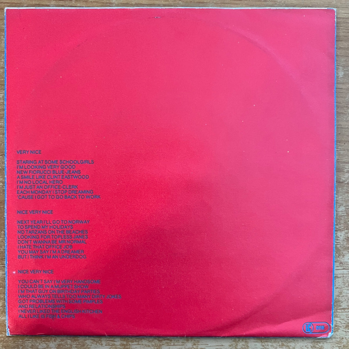 Gruppo Sportivo - Very Nice / 1. D-Press. 1981 - (M-/VG+)