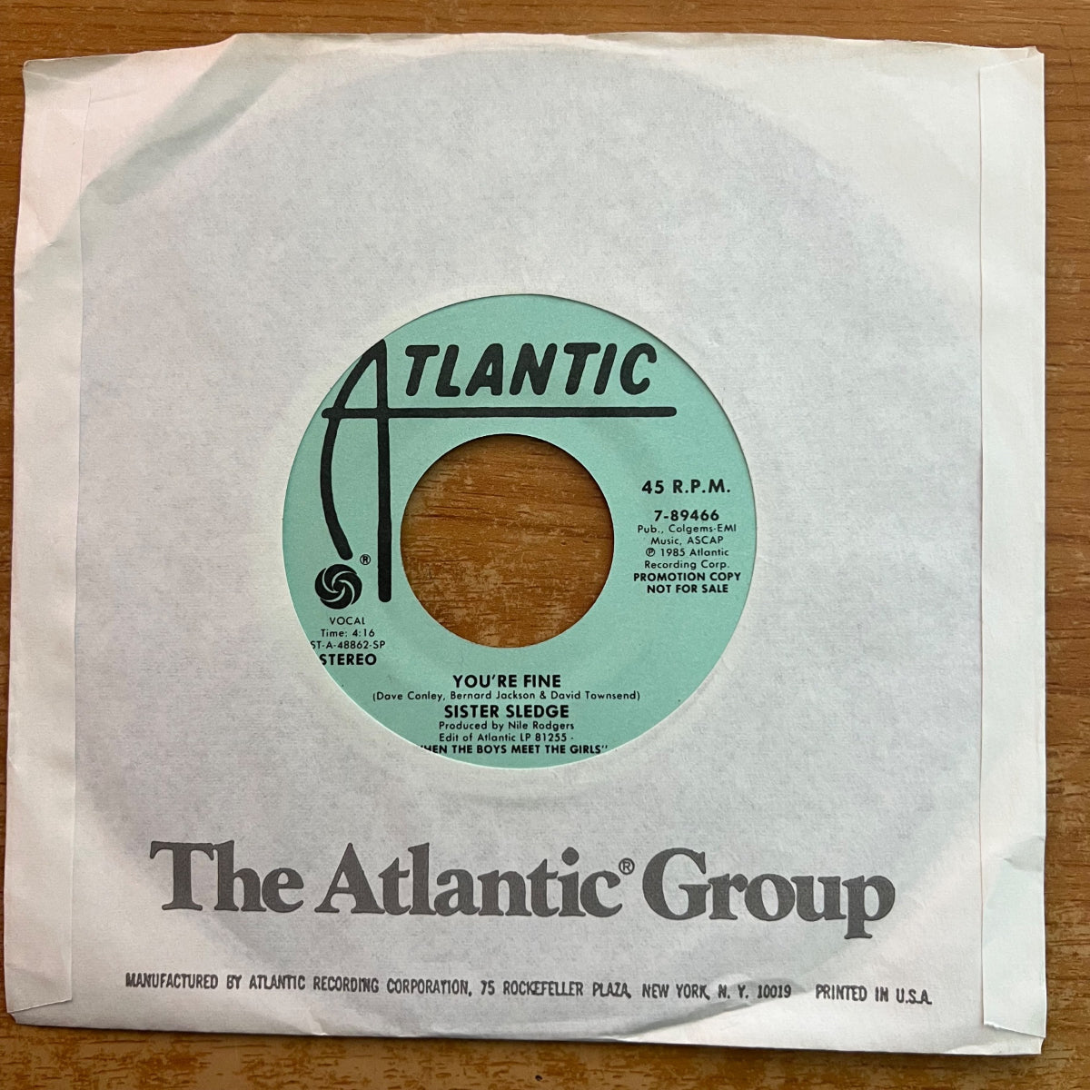Sister Sledge - You're Fine / US-Promo 1985 - (M-/VG+)