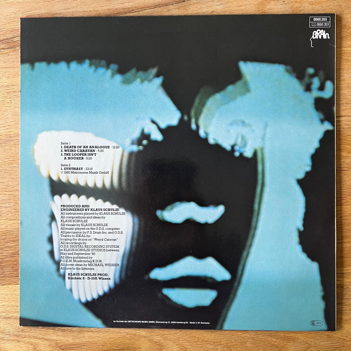 Klaus Schulze - Dig It / D-Press. 1980 - (M-/M-)