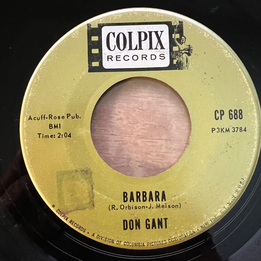 Don Gant - Barbara / 1. US-Press. 1963 - (VG+/Neutral)
