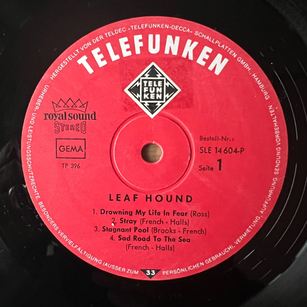 Leaf Hound - Same / 1. D-Press. 1970 incl. Poster - (M-/VG++)